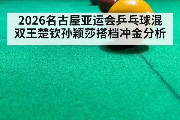 2026名古屋亚运会乒乓球混双王楚钦孙颖莎搭档冲金分析
